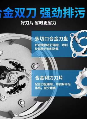 303全不锈钢切割式NIH污泵家用22080V养水殖场化粪池排污切割潜水