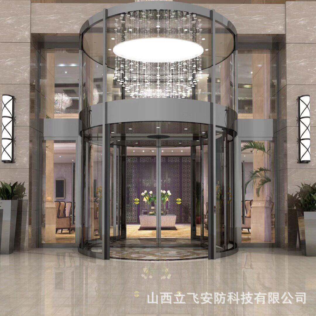 山西山东天津上海广东陕西内蒙北京西藏新疆三翼两翼旋转门工厂家 - 实物图