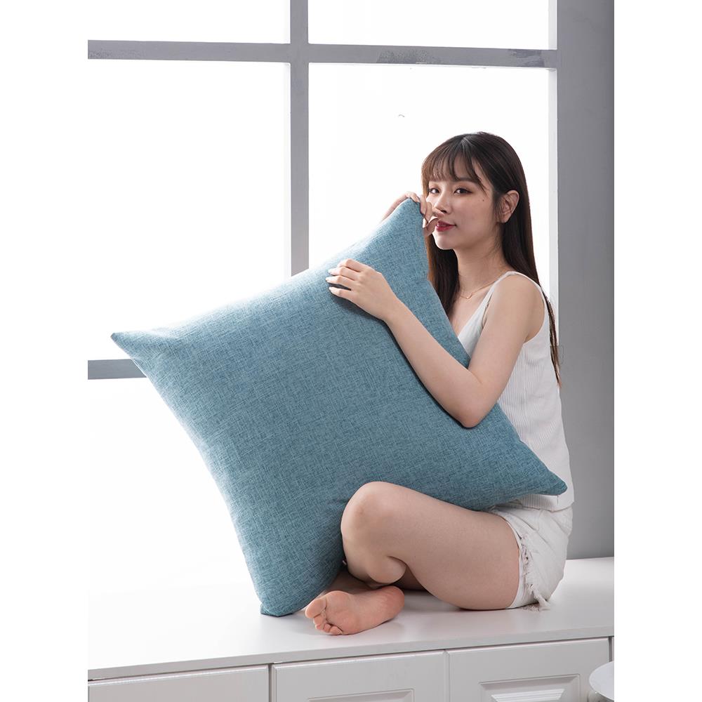 抱枕沙发客厅轻奢高级感大号靠垫套不含芯大靠背垫床头靠枕套罩枕