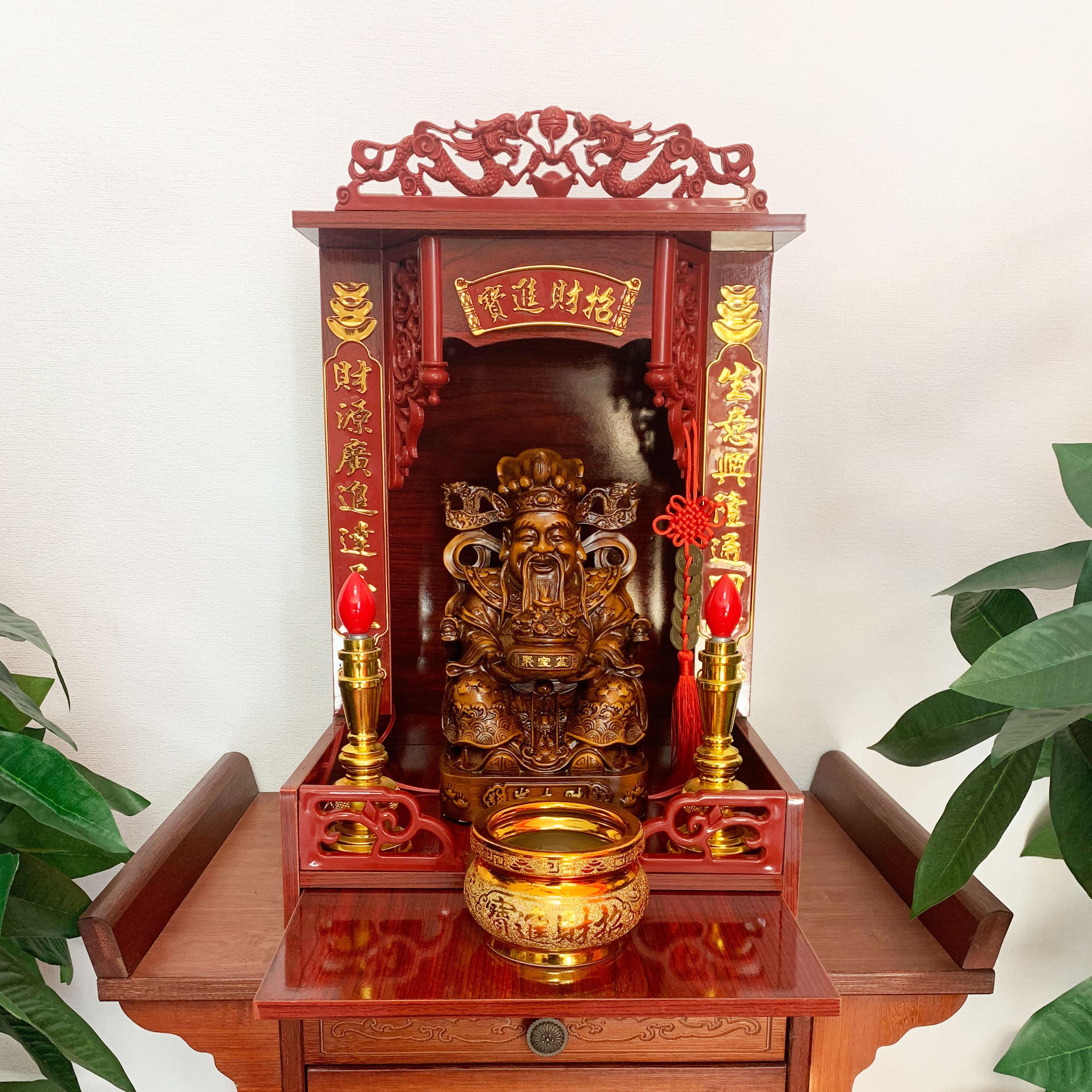 财神比干摆件财神像佛龛供奉店铺家用收银柜台办公室树脂文武财神