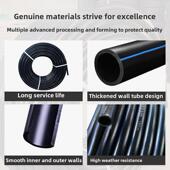 pe管自来水管20水管25硬管32四分40管子50热熔63塑料4分6黑色一寸