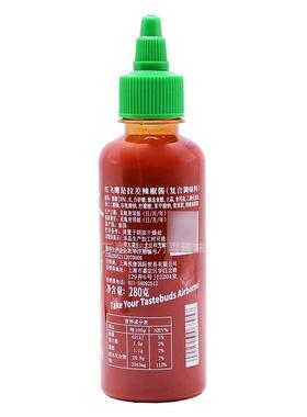 泰国进口红飞鹰是拉差辣椒酱280g泰式辣椒酱原味是拉差酱sriracha
