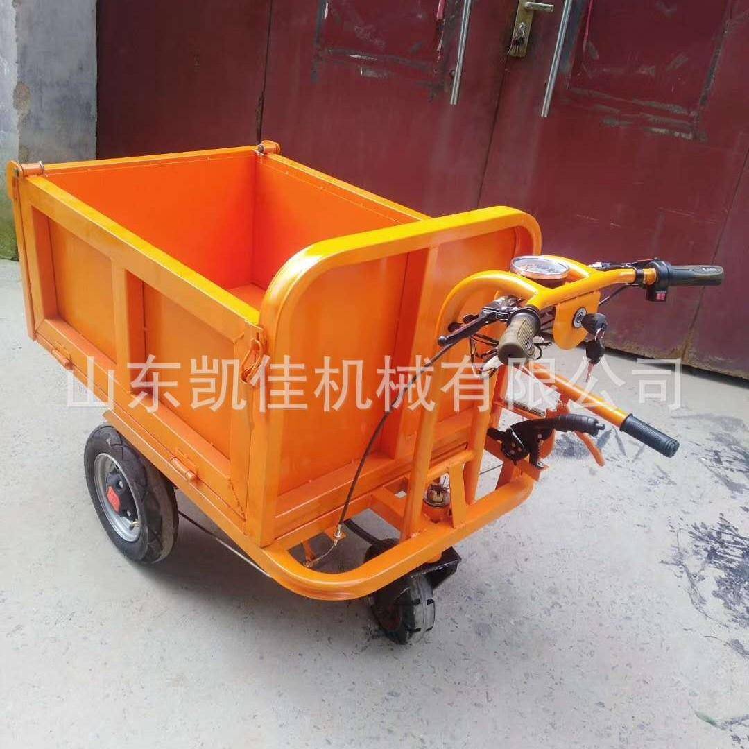 砂浆水泥手推车带斗三轮运输车 混凝土翻斗自卸车运输方便功力大