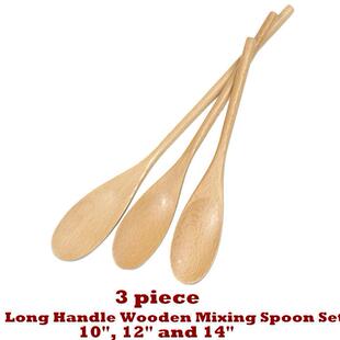 Long Handle Wooden Mixing Spoon Cooking Stirring Mixing