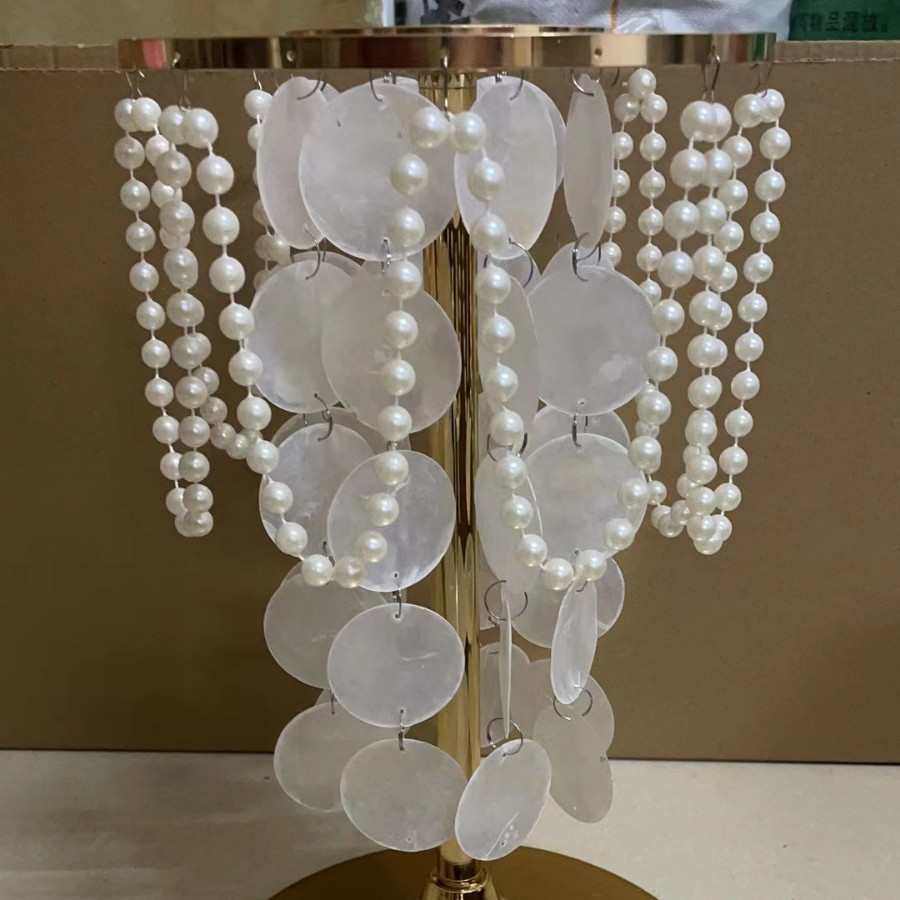 贝壳珍珠立柱道具结婚场景布置宴会餐桌欧式电镀烛台花艺摆台桌花,节庆用品/礼品,吊顶纱幔,淘宝优惠券,粉丝福利购,淘宝优惠卷