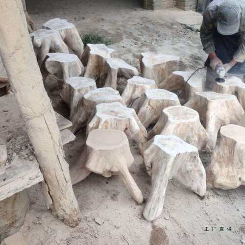 184根雕凳子凳木墩子原木树桩木桩底座茶茶几桌实配大板支架圆木