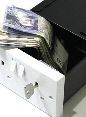 Outlet Wall Safe Security Secret Hidden Box Household