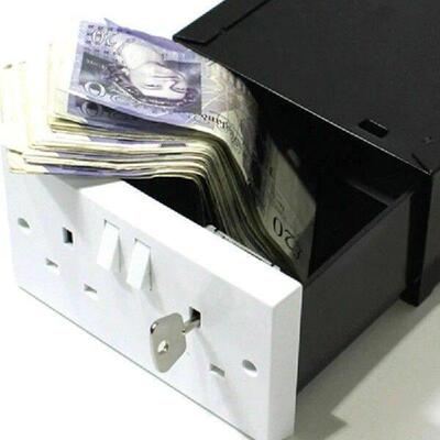 Outlet Wall Safe Security Secret Hidden Box Household