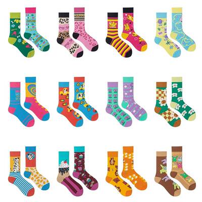 Funny Novelty Socks Cute Animal Print crew socks