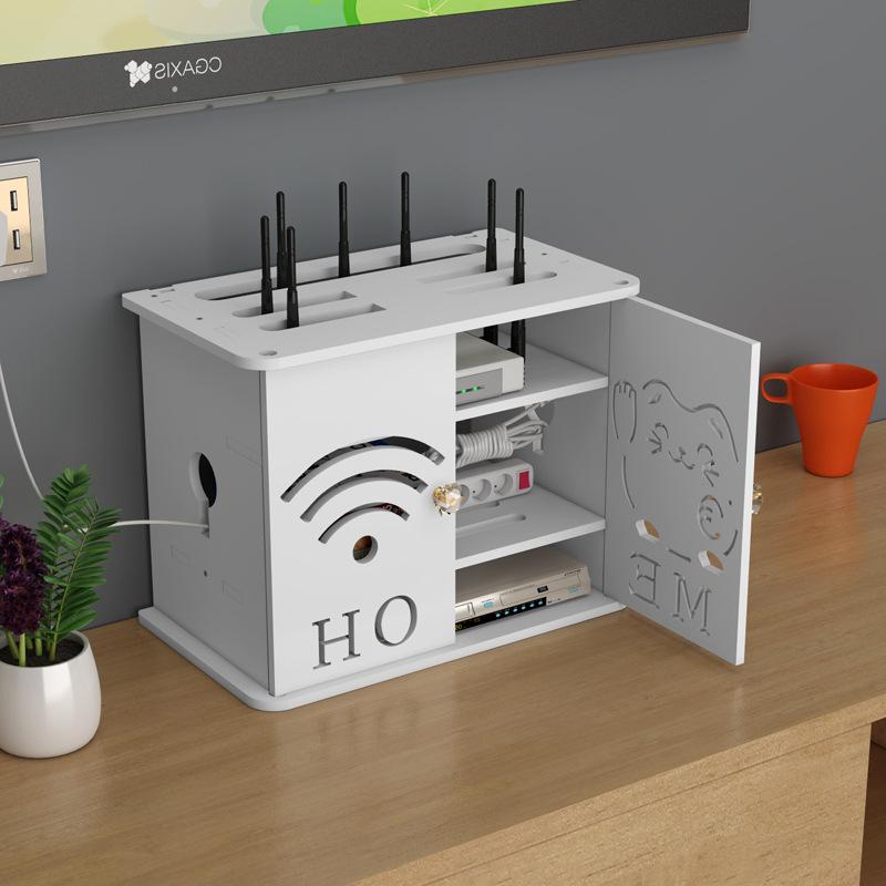 wifi路由器电视机书桌收纳置物架