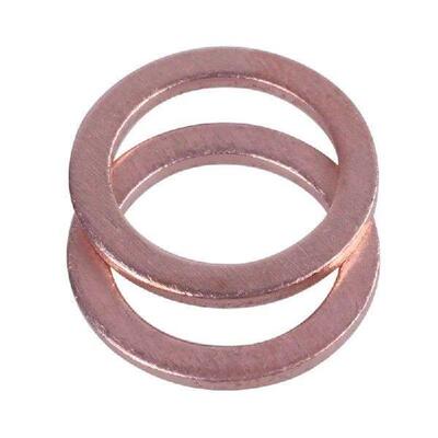 【Rushed】200 Pcs 10Mm X 14Mm X 1Mm Copper Washer Seal