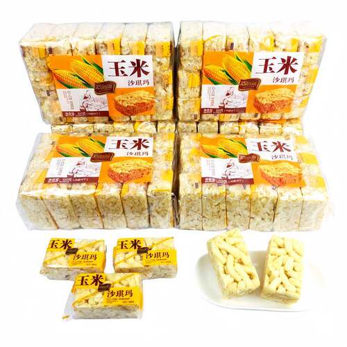巧纳滋玉米味沙琪玛传统老式萨其马早餐饱腹休闲办公室零食