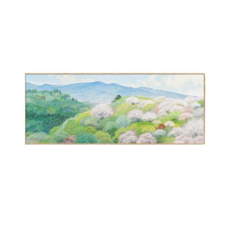 日式原木风客厅沙发背景墙装饰画北欧小清新卧室风景挂画艺术壁画