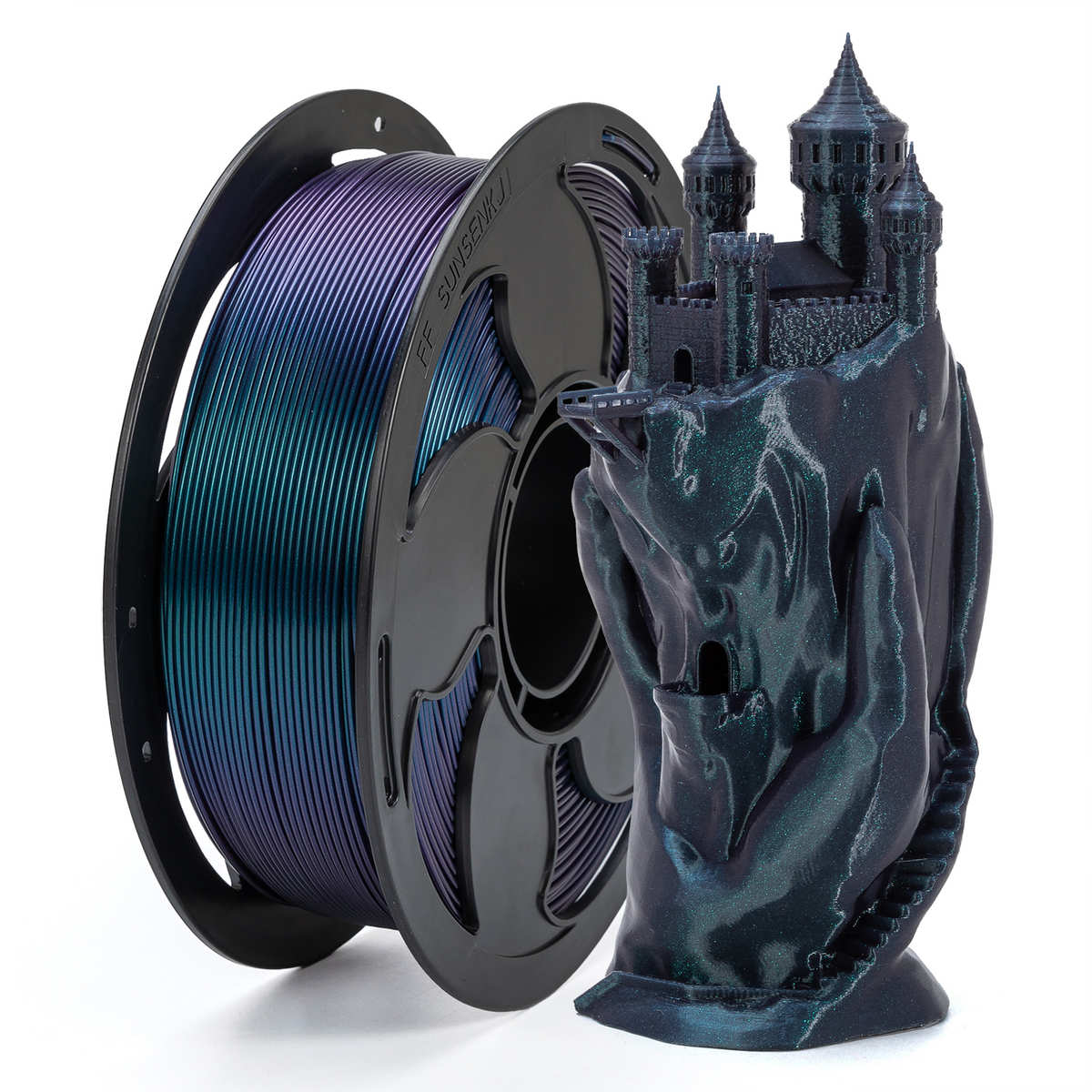 新森PLA+材料变色龙PLA耗材闪耀自带闪点3D打印耗材1KG装工厂直销