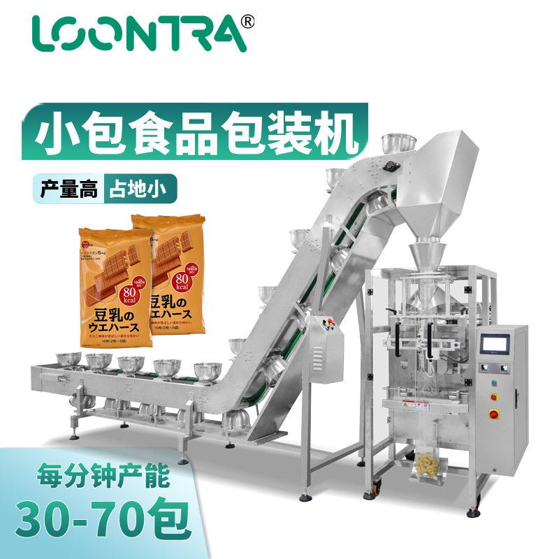 牛肉粒肉松包装机全自动肉干包装机链斗上料背封式立式包装机