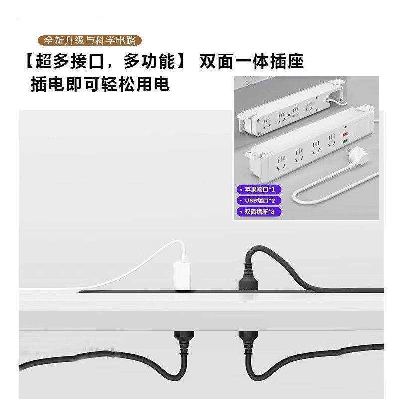 职员办白公椅桌4人座位员工卡钢架6人工位简约现代色办公室无桌组