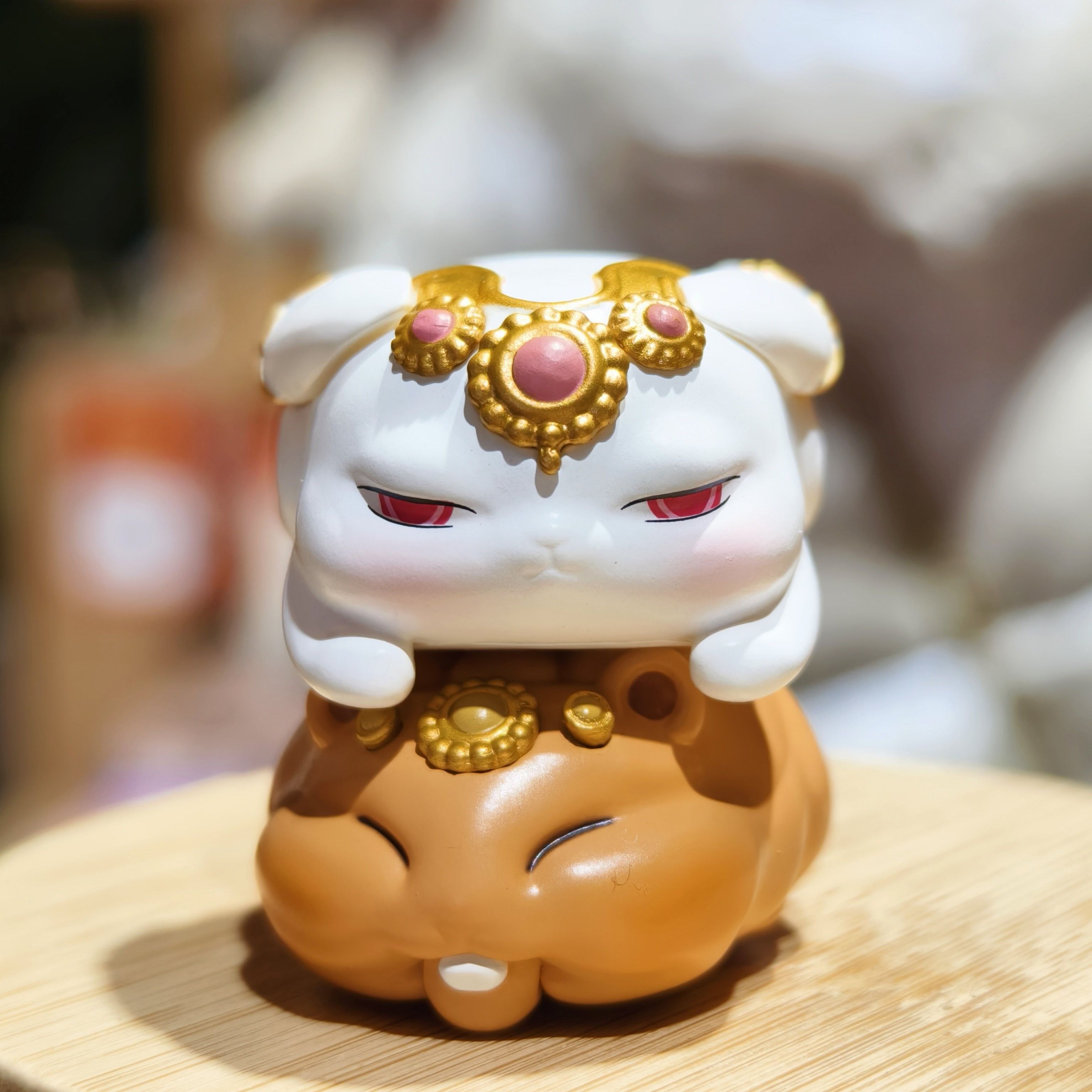溥畔年 南京鸡鸣代寄十二生肖小摆件可爱福气贴贴桌面小摆件文创