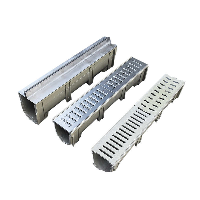 成品树脂排水沟u型槽 不锈钢线性U型排水沟 缝隙式排水沟槽