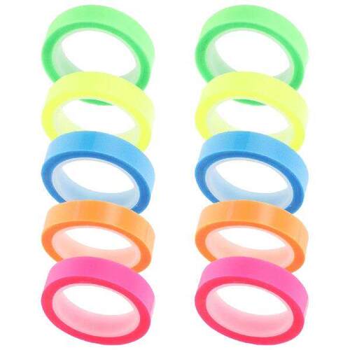 10 Rolls Waterproof Index Sticker Highlighter Tape Page