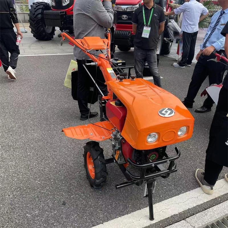 电启动柴油小型耕地机手扶式农用旋耕机犁田机硬地翻整松土除草机