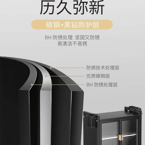 厨房物架碟置碗盘沥水架纳架放碗架F969895H家用多碗功能碗柜碗筷