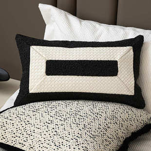 床上用品件套咖宿多黑白样板间极酒店软色民简床售楼部现代品装