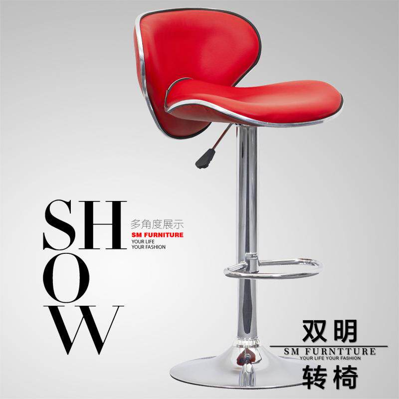时尚家用吧台椅 前台接待椅 欧式酒吧椅 接待高脚凳 升降椅子