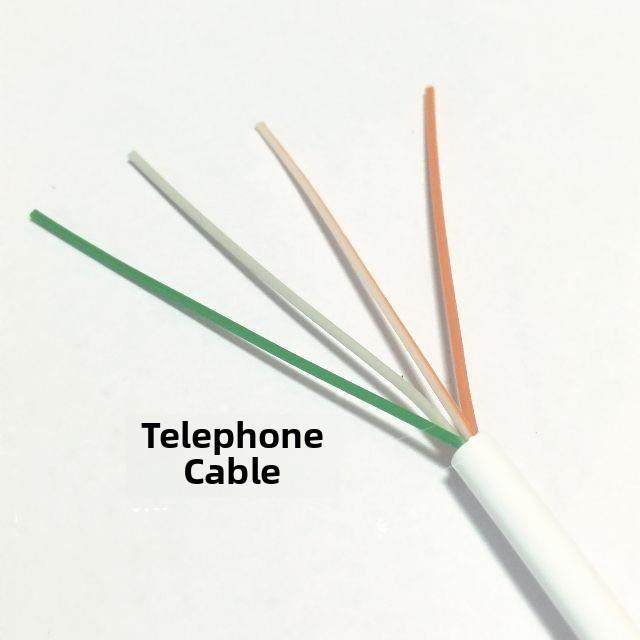 室内200米四芯电话线4*0.5 4芯单股工程线电话座机线