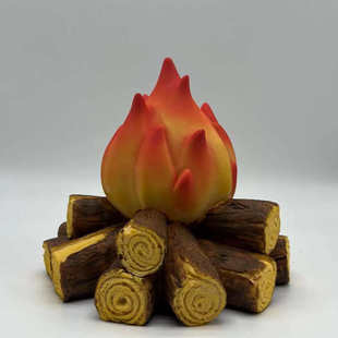 LED仿真木炭火焰灯房间LED火焰灯摆件节日温暖LED炭火摆件薪火燎