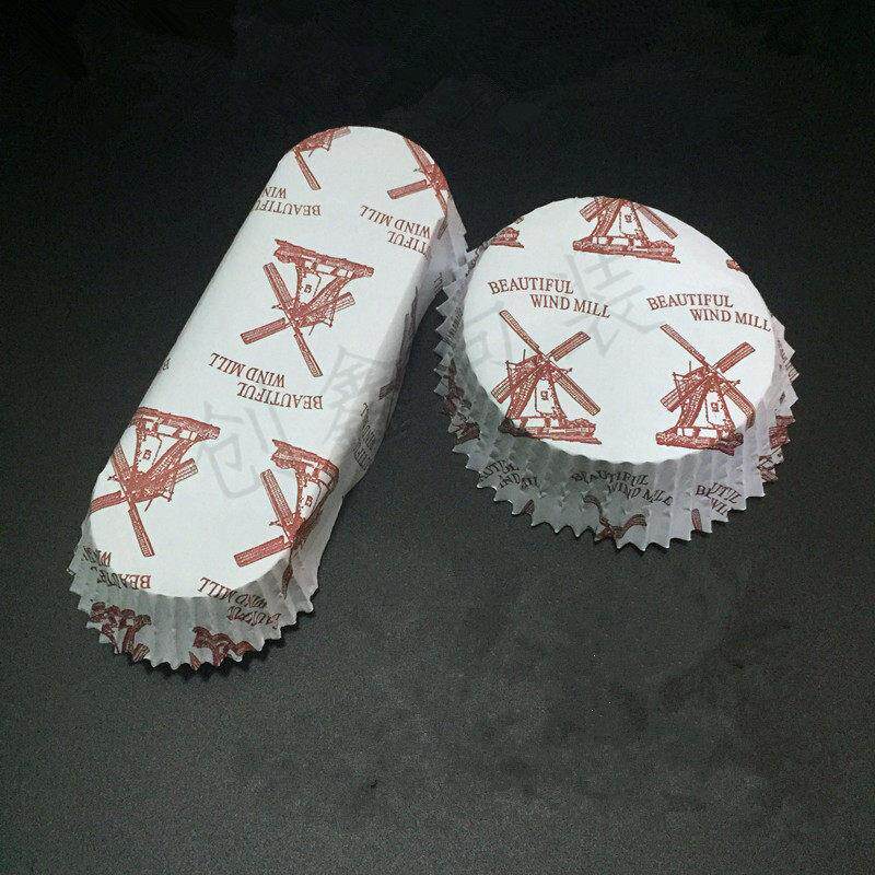 烘焙包装加厚风车纸托面包底托圆形淋膜船型纸杯耐烘烤200每条