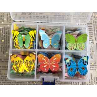 蛋糕装饰糯米纸蝴蝶冷盘装饰摆件烘焙DIY花朵威化纸摆盘生日装扮