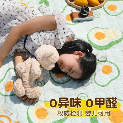 防音潮露野餐垫可机洗超坪波草垫防泼水沙滩垫子营户外UWC可携式