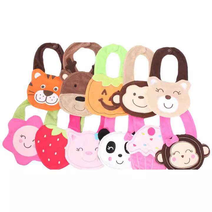 宝宝毛巾料围嘴dokis三层儿童防水围嘴围兜口水巾毛巾款 (可挑款)