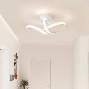 阳台铁办公室走廊现代铝材吸顶灯简约过道灯具艺玄关led硅胶