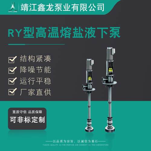 RY型单级单吸悬臂式高温熔盐液下泵(新式)熔盐泵