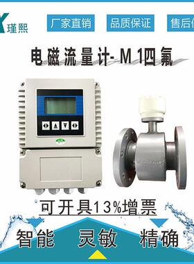 博克斯ISF1010电磁流量计四氟橡胶一分体排污水循环自来水流量计