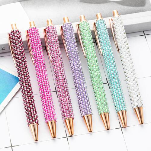 Multicolor Bag Pearl Push Pen Cute Pearl Girl Heart Gift Adv