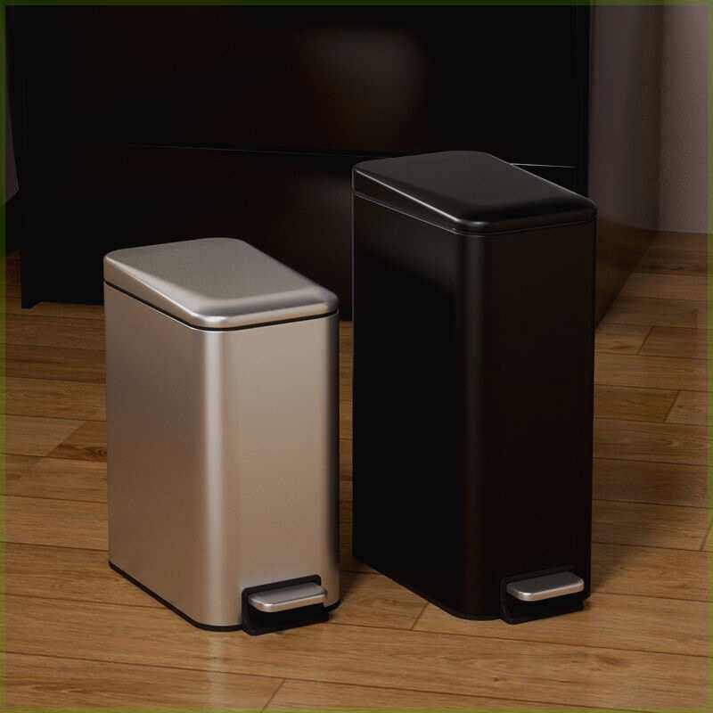 轻奢卫生间垃圾桶厕所夹缝家用脚踏式浴室客厅高档洗手间防臭有盖