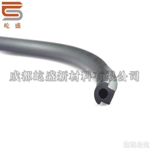 氟胶条耐酸碱耐高温黑色异形厂家供应各种氟橡胶密封条