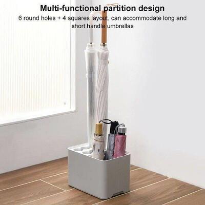 Entryway Umbrella Organizer with Removable Drip Tray