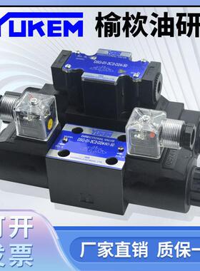 榆栨油研YUKEM液压电磁双向换向阀DSG-01止逆阀3C2 3C60 220V24伏