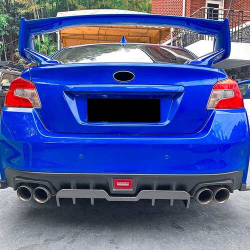 适用斯巴鲁WRX STI VA 2015-2021后唇尾唇扰流板车贴外饰跨境改装