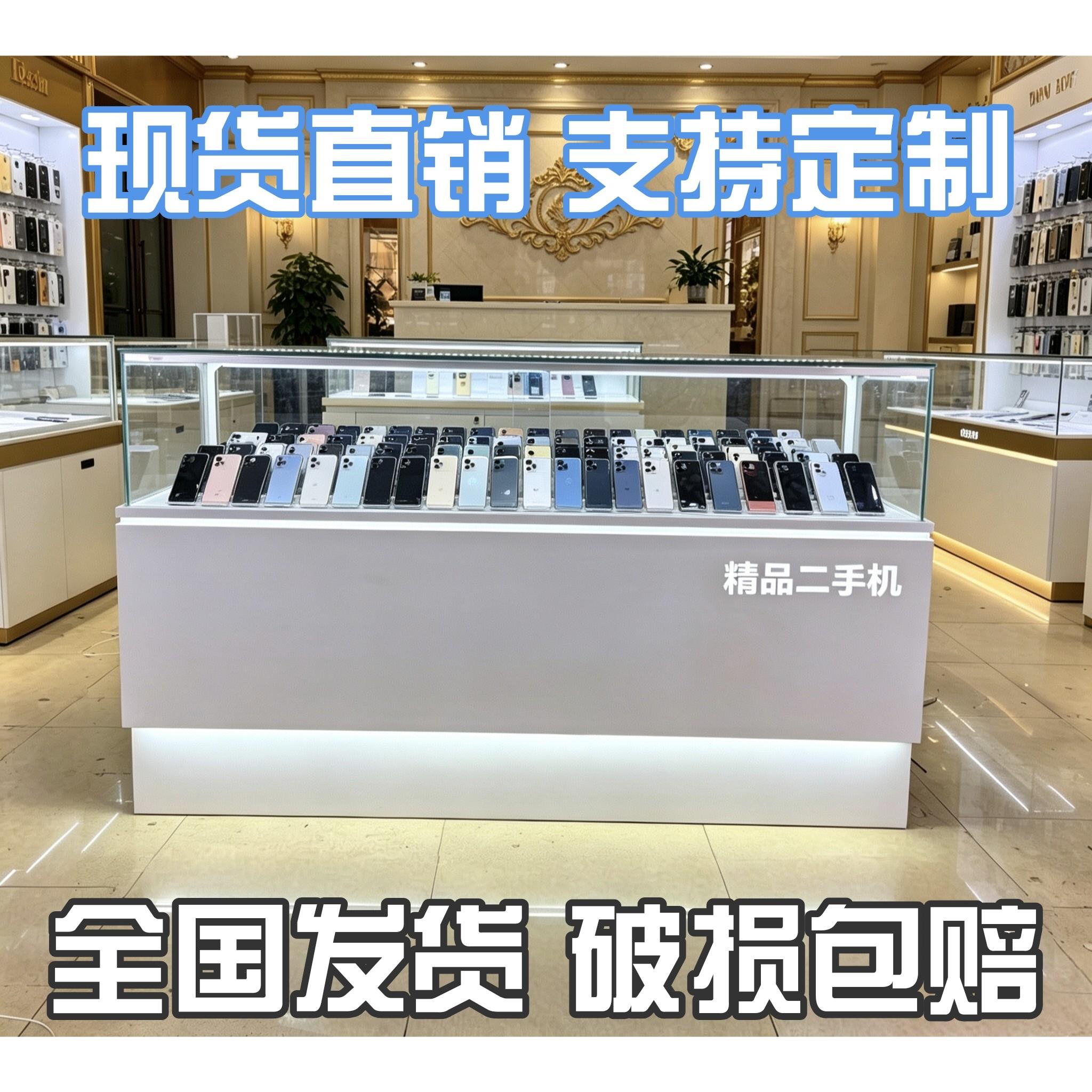 手机柜台新款展示柜玻璃柜台靠墙前开柜样品展会柜精品玻璃展示柜