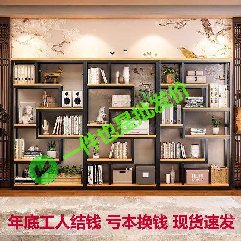 铁艺屏风办公室隔断柜玄关置物架客厅储物柜展示柜进门书架奖杯