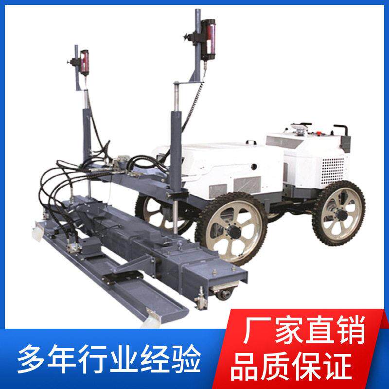 混凝土激光整平机水泥路面小型手推两轮振动摊铺一体机