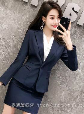 西装外套女春秋韩版英伦风职业套装时尚气质休闲修身女士西服上衣
