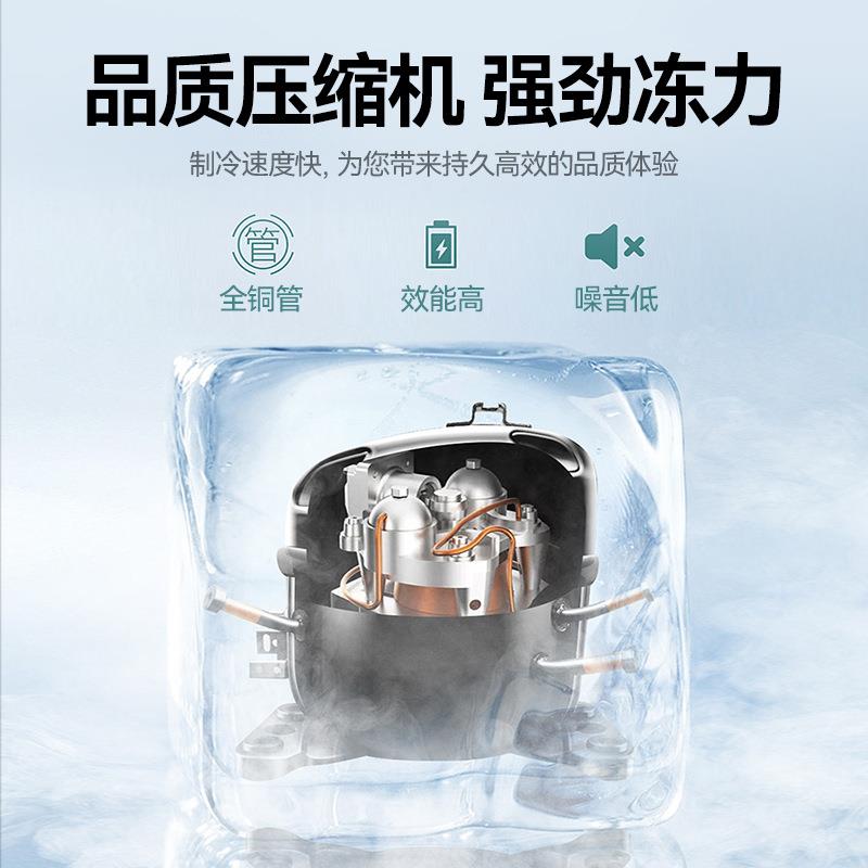 双门冷柜 冷藏冷冻双温保鲜柜大容量低耗节能双门不锈钢厨房冰箱