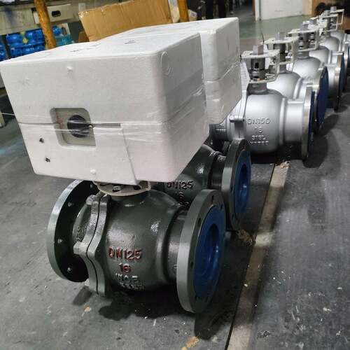 Q941FQ947F法兰电动球阀浮动软密封铸钢球阀DN100DN200DN300