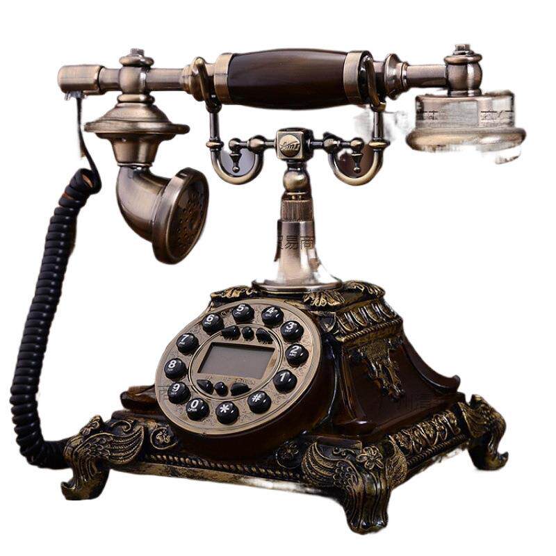 老式手摇电话机欧式复古电话机座机家用创意影视壁挂电视剧民国