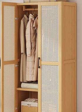 小户型衣柜卧室家用简易组装出租房用儿童结实耐用宿舍单人竹jω